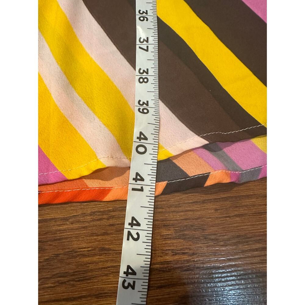 Flint & Moss Flowy Striped Maxi Skirt Multicolor Size XL Boho Vibrant Summer - Picture 8 of 8